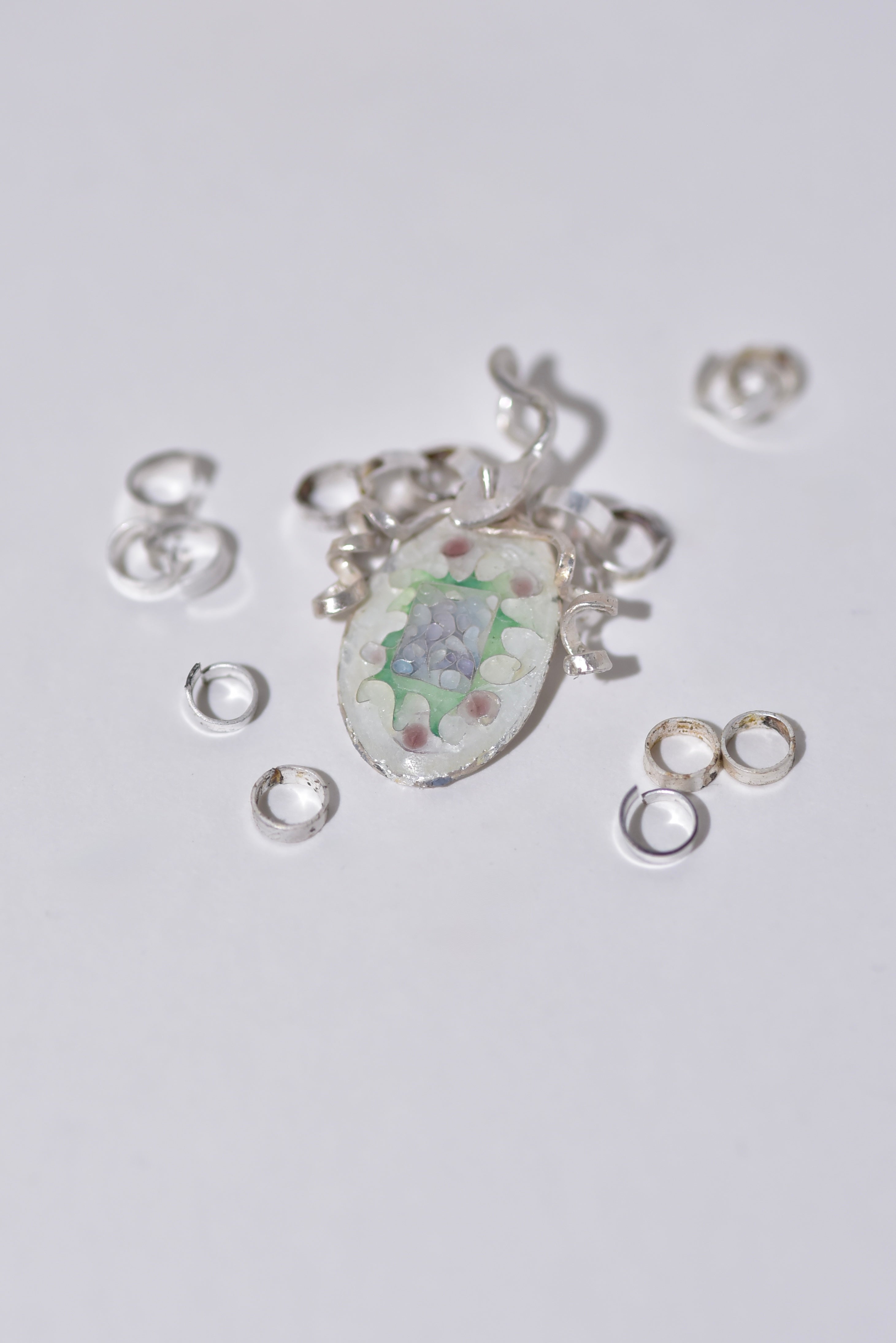 空想植物No.3 with Handmade link chain
