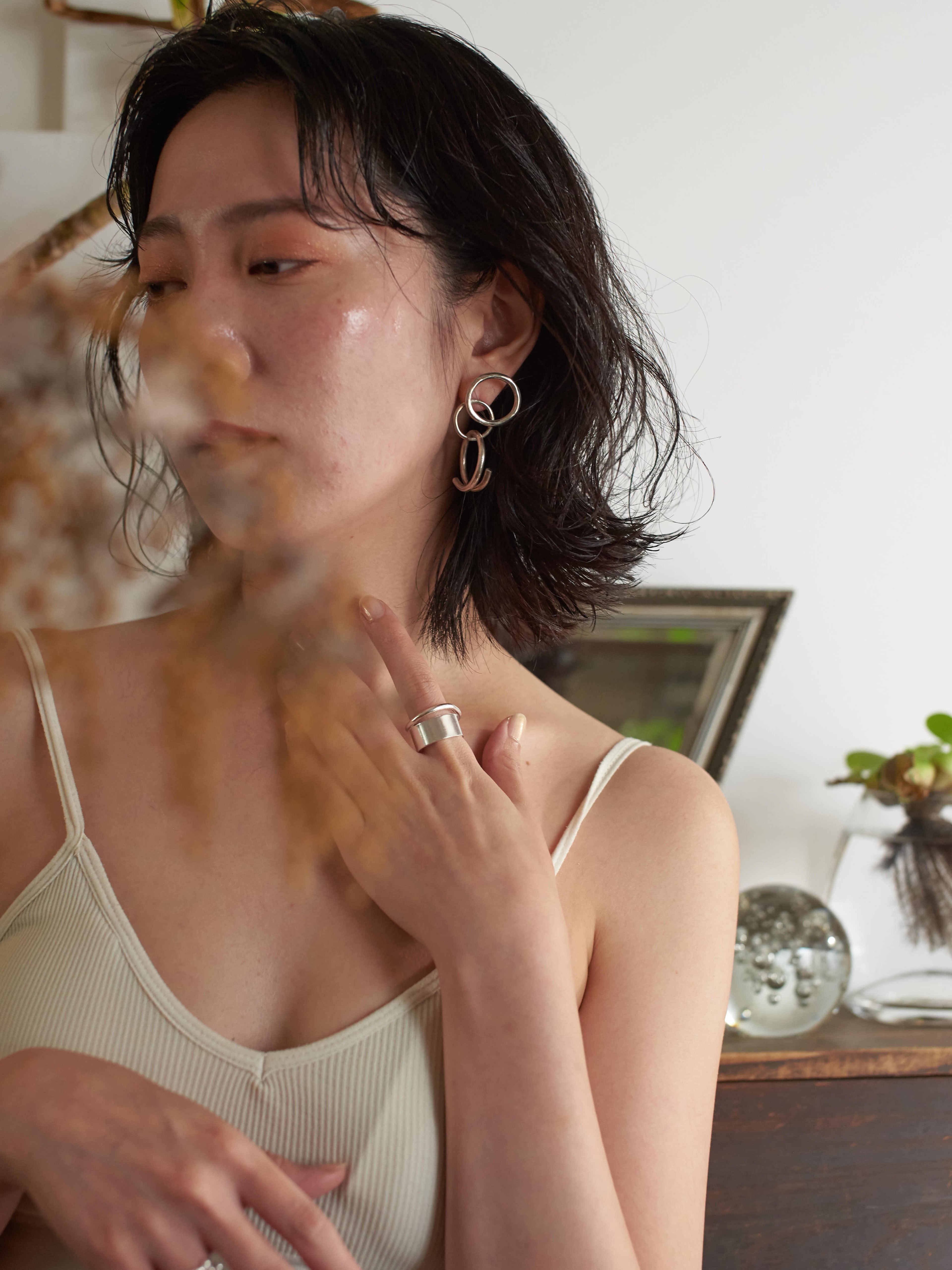 Circle earrings
