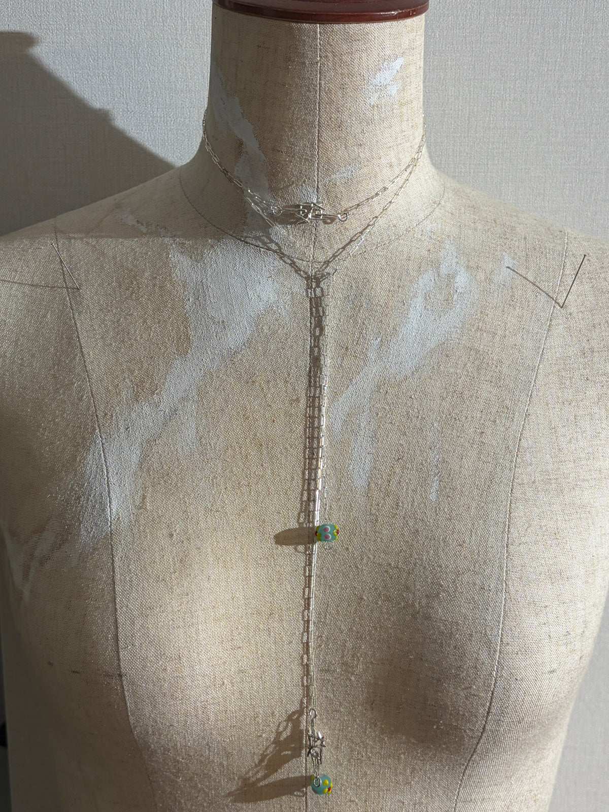Glass beads necklace
