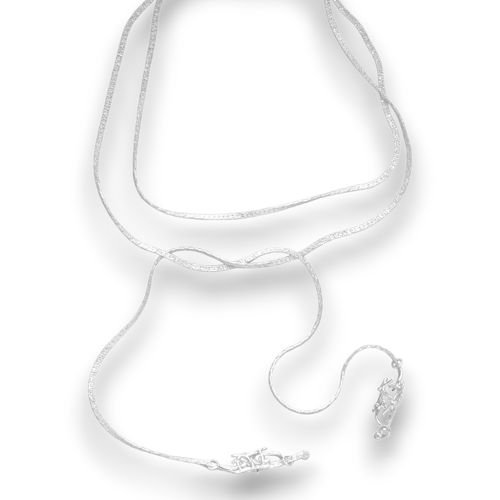Logo tie necklace