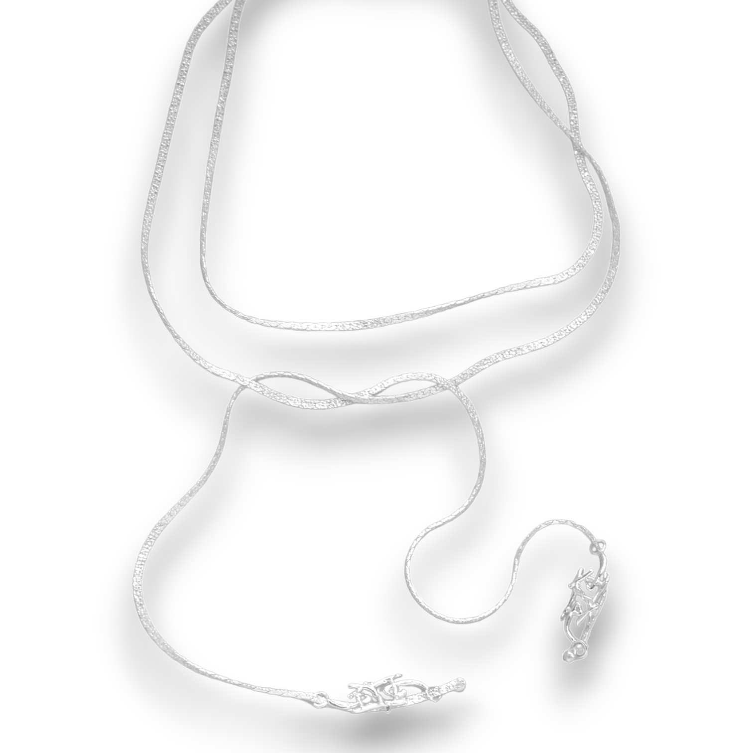 Logo tie necklace