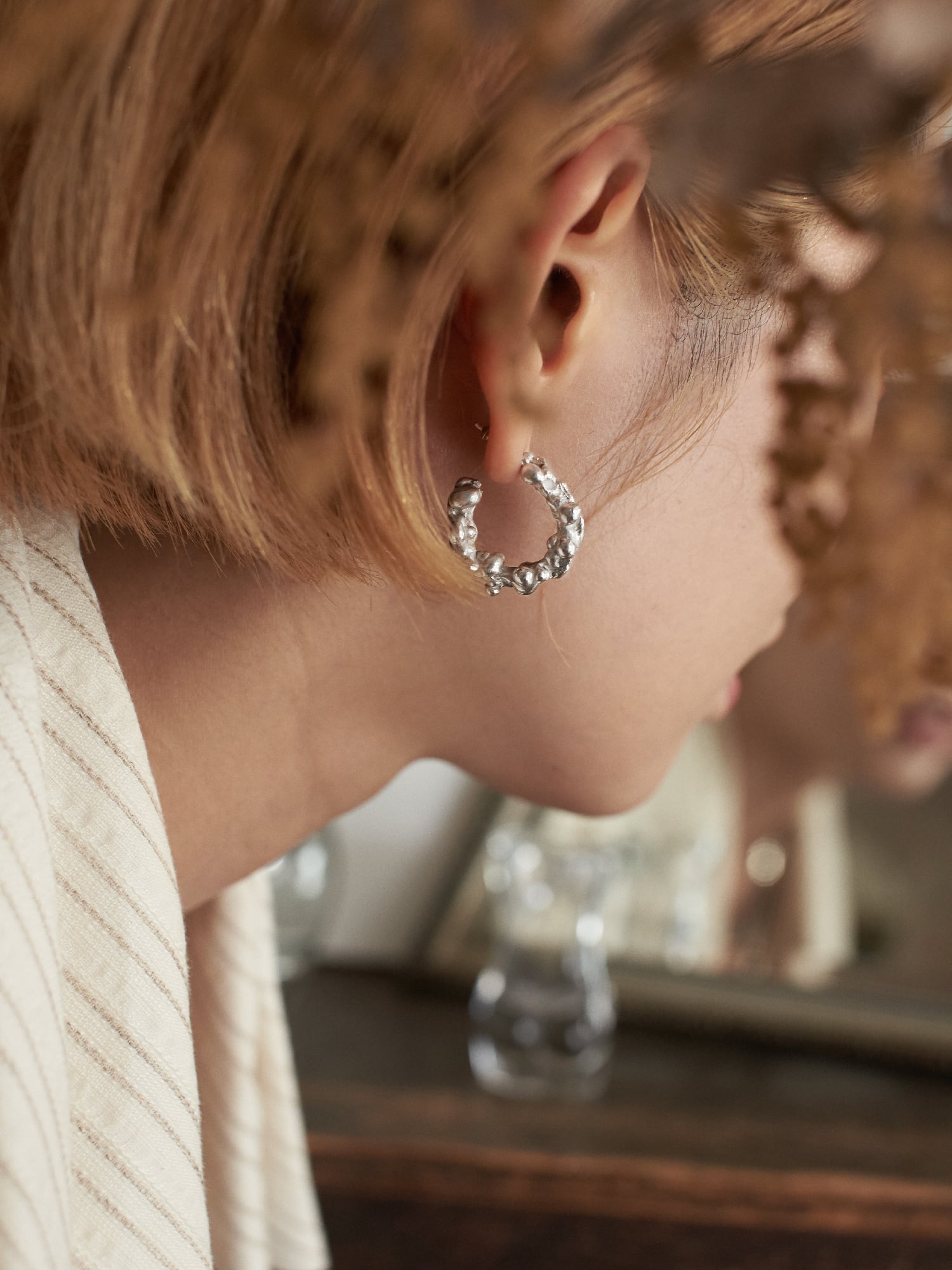 Random Circle earring