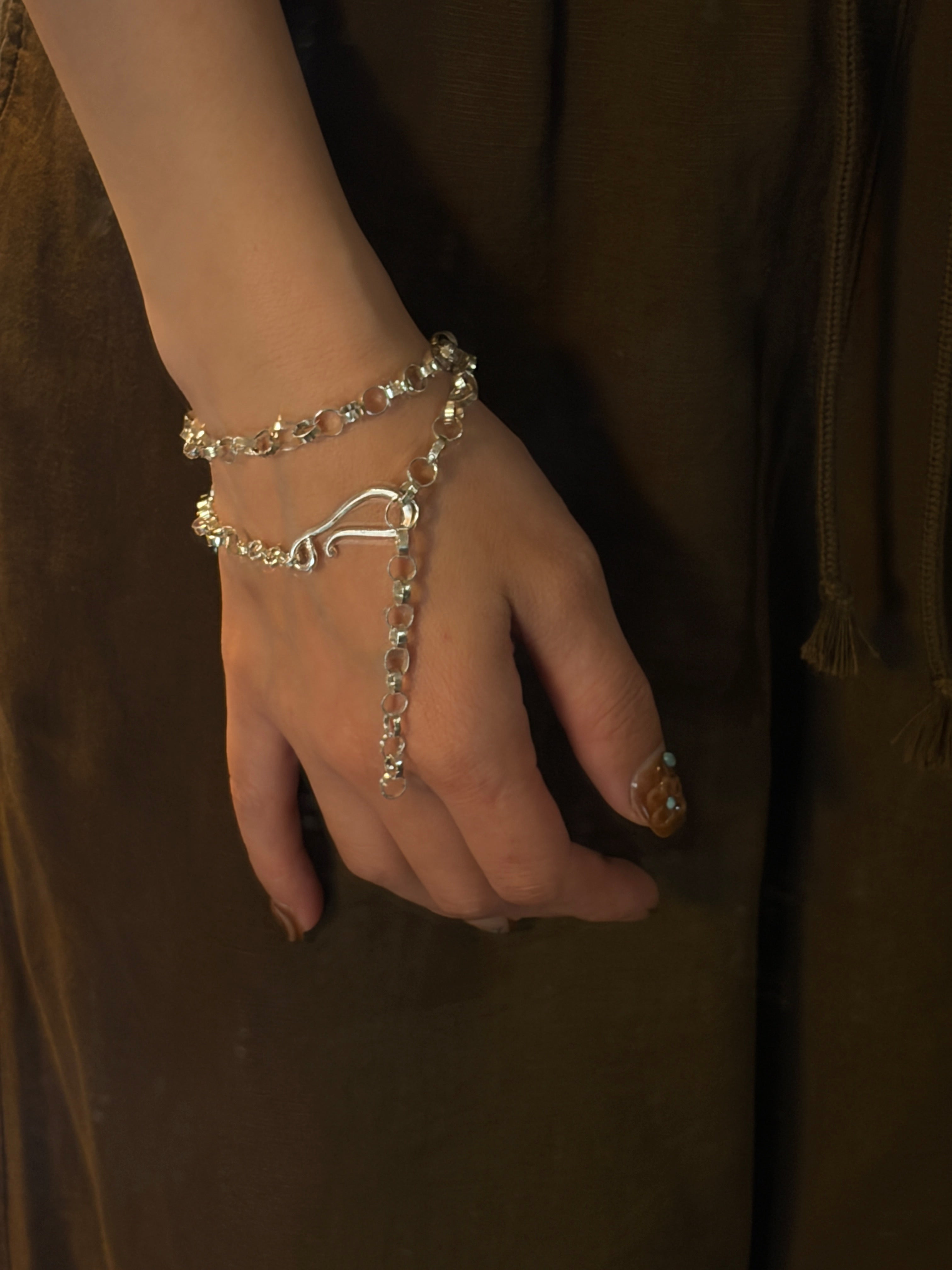 空想植物No.3 with Handmade link chain