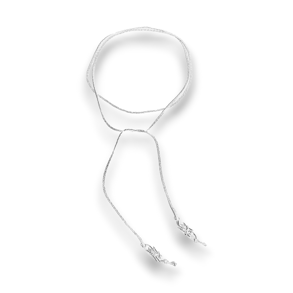 Logo tie necklace