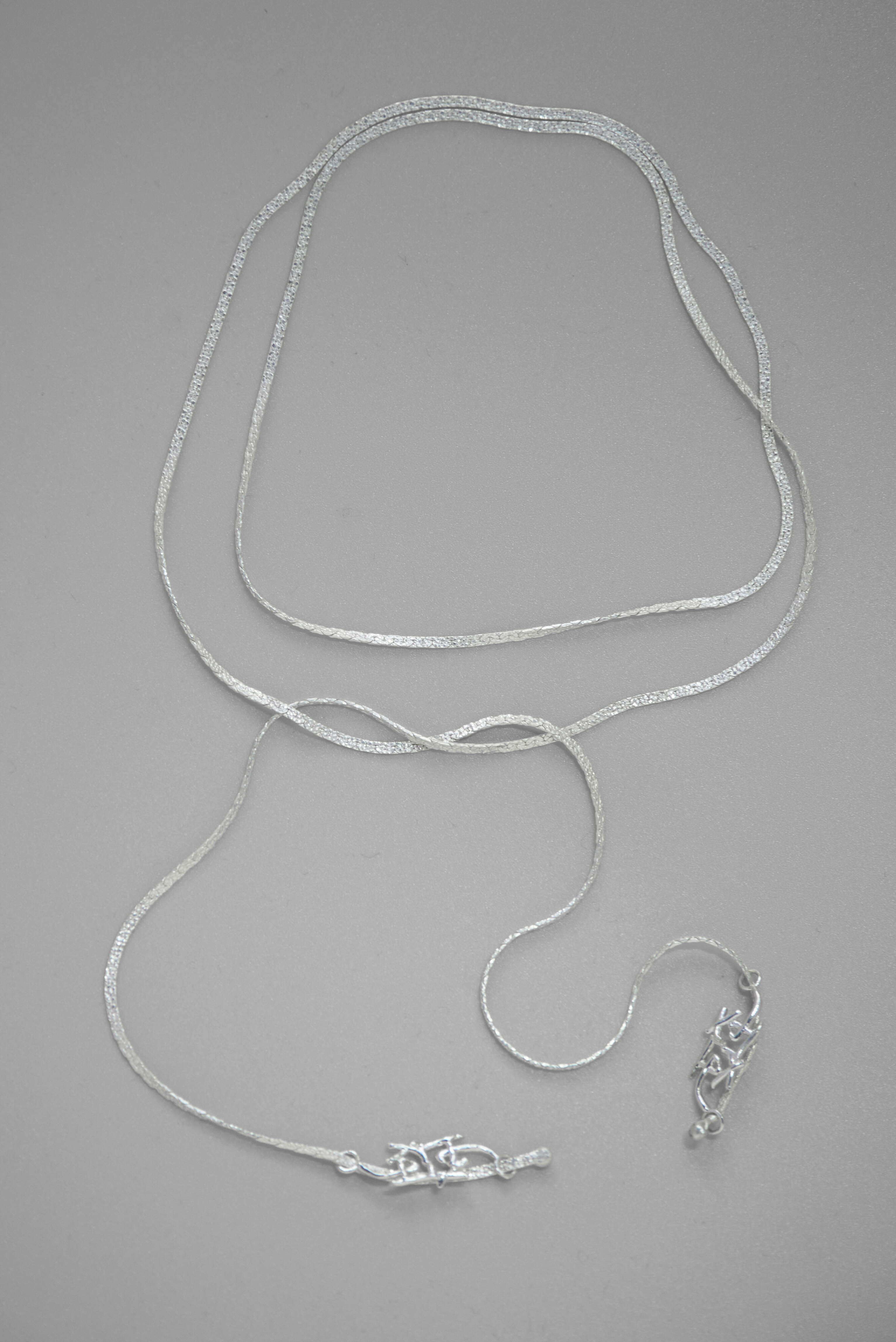 Logo tie necklace