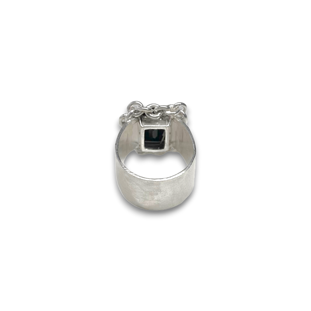 Chain frame ring| Onxy