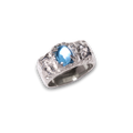 Blue topaz ring