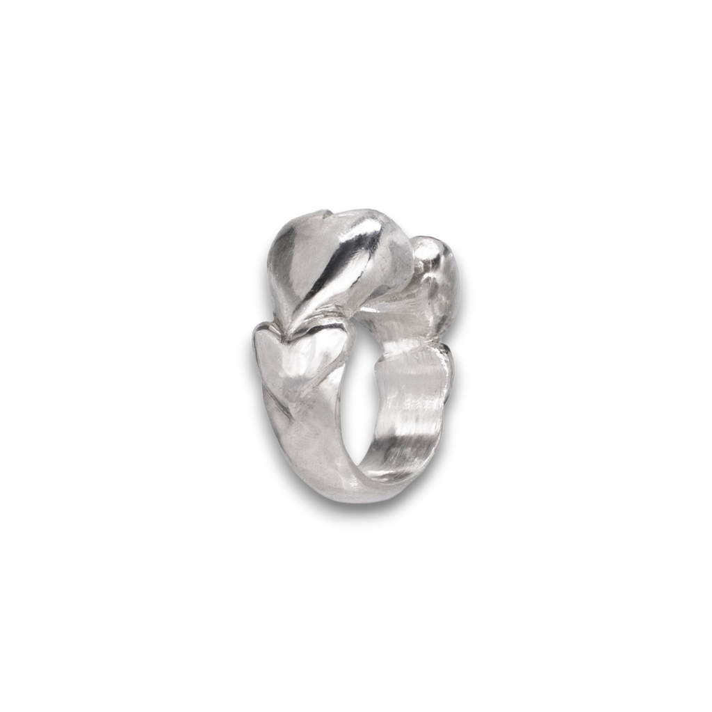 Double heart ring