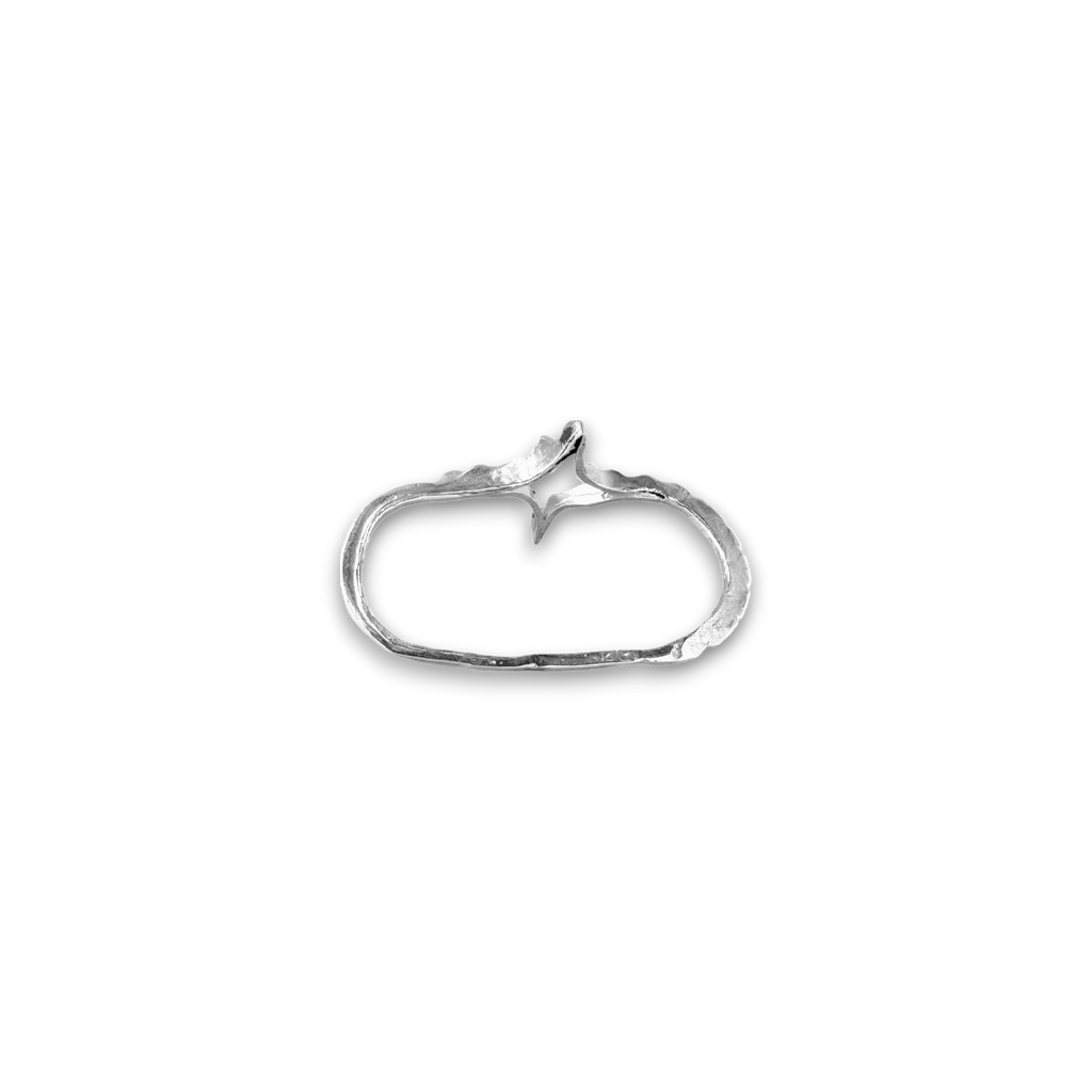 Shining two-finger-ring