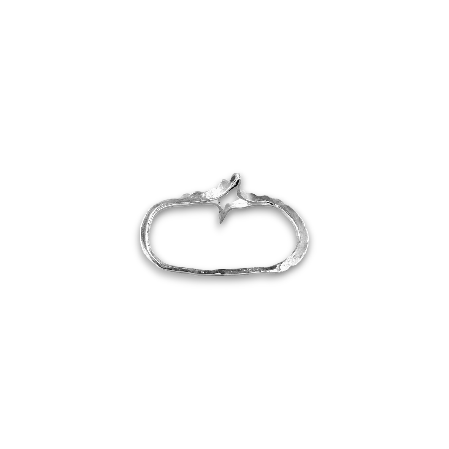 Shining two-finger-ring