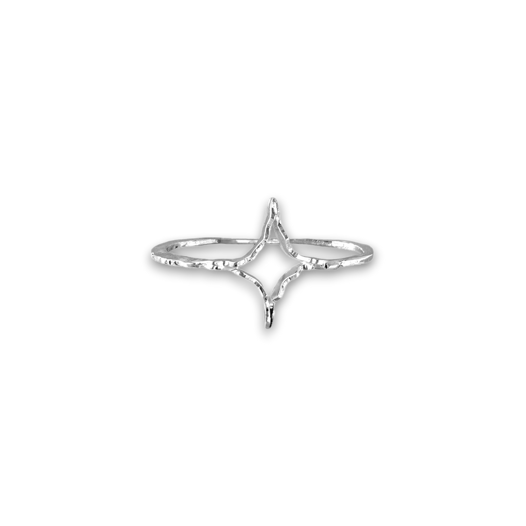 Shining two-finger-ring
