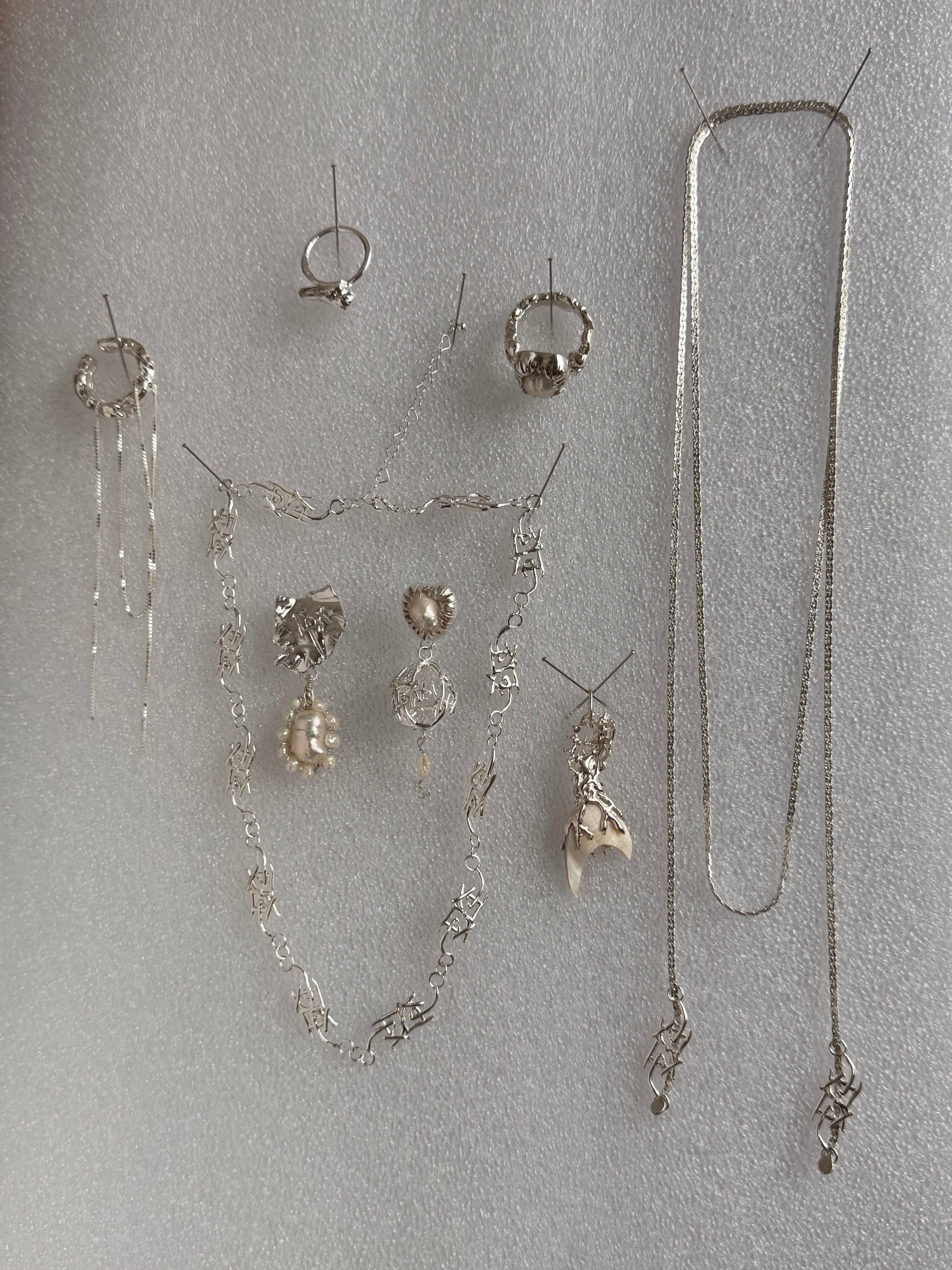 [ready-to-ship]Mismatched Pearl earring