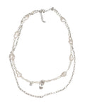 [ready-to-ship]Pear necklace with silver chain (litongさま)