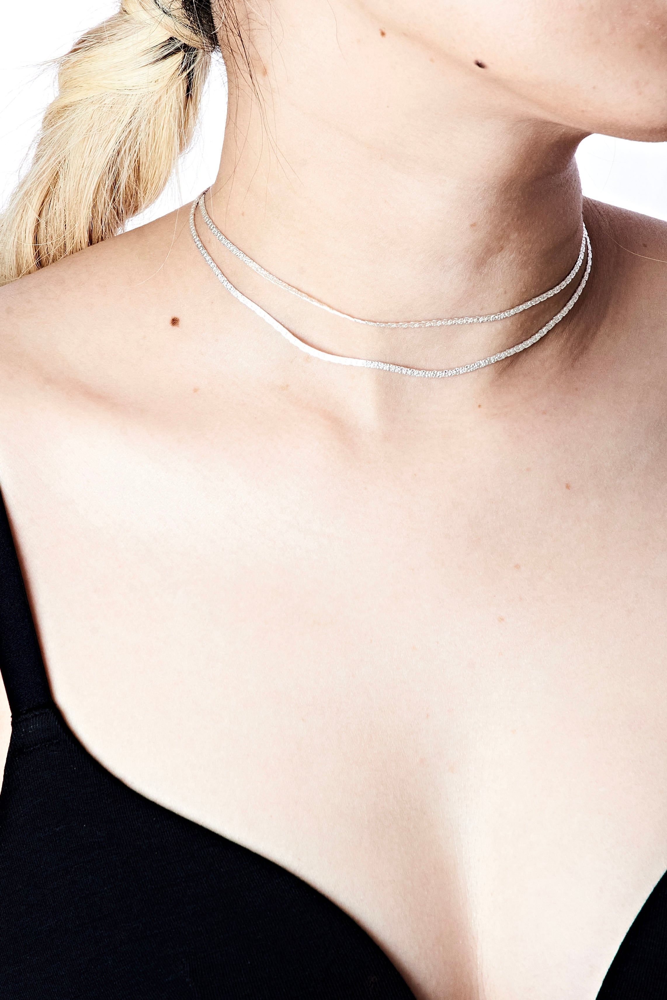 Logo tie necklace