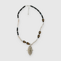 3 stones/Smoky necklace