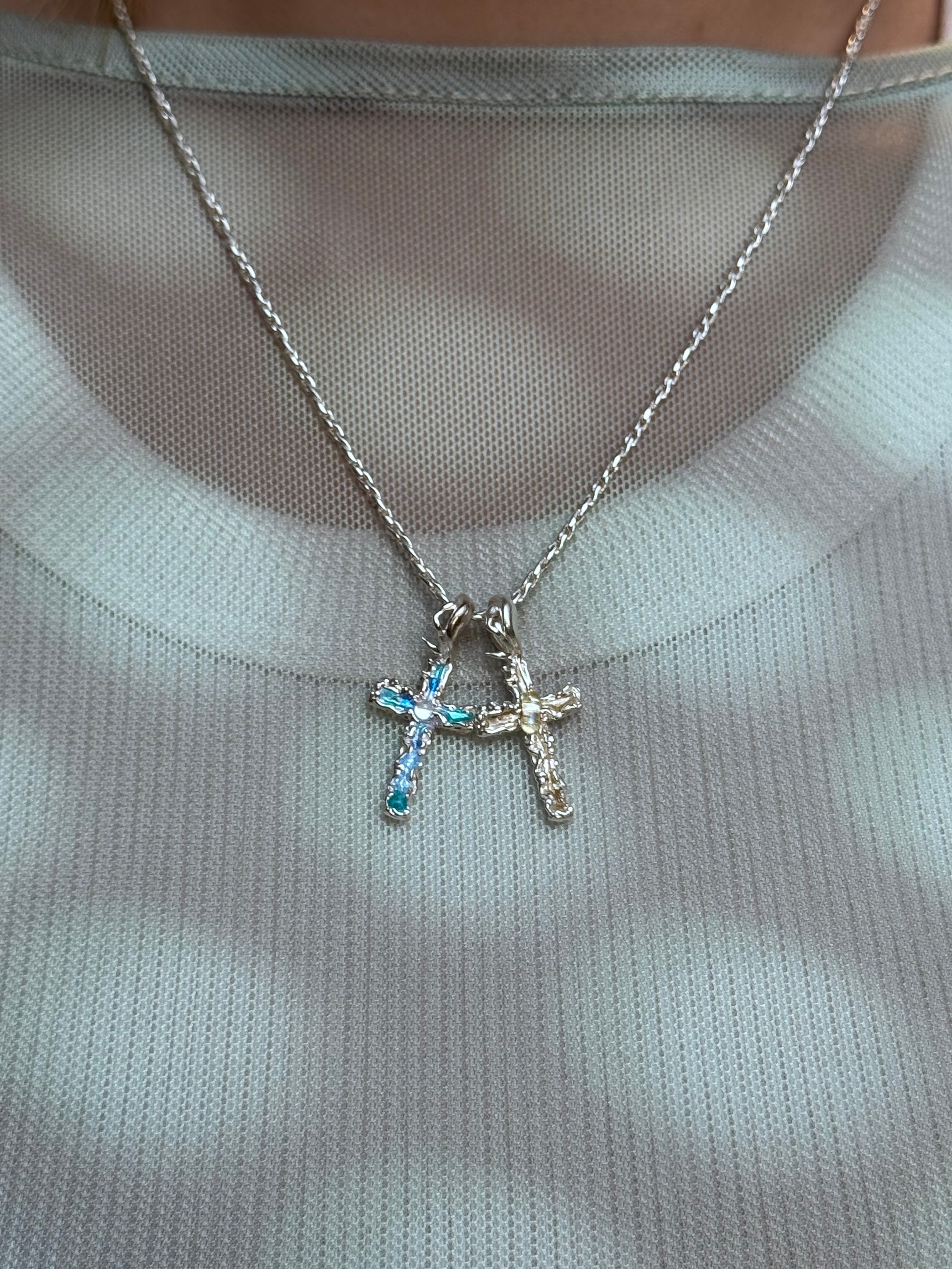 [Ready-to-ship] Shippo Cross pendant top necklace