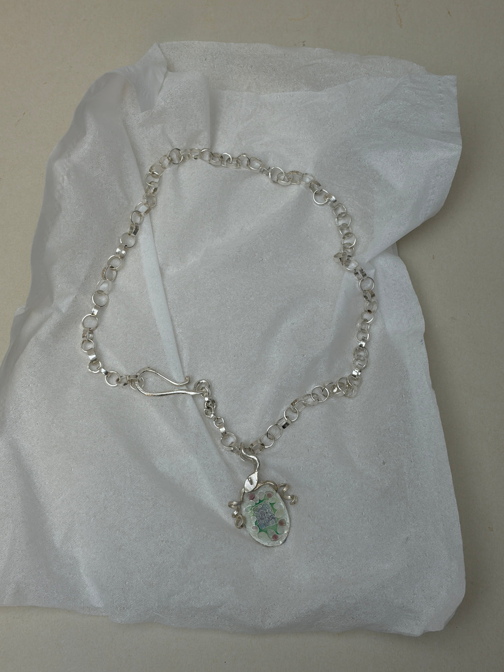 空想植物No.3 with Handmade link chain
