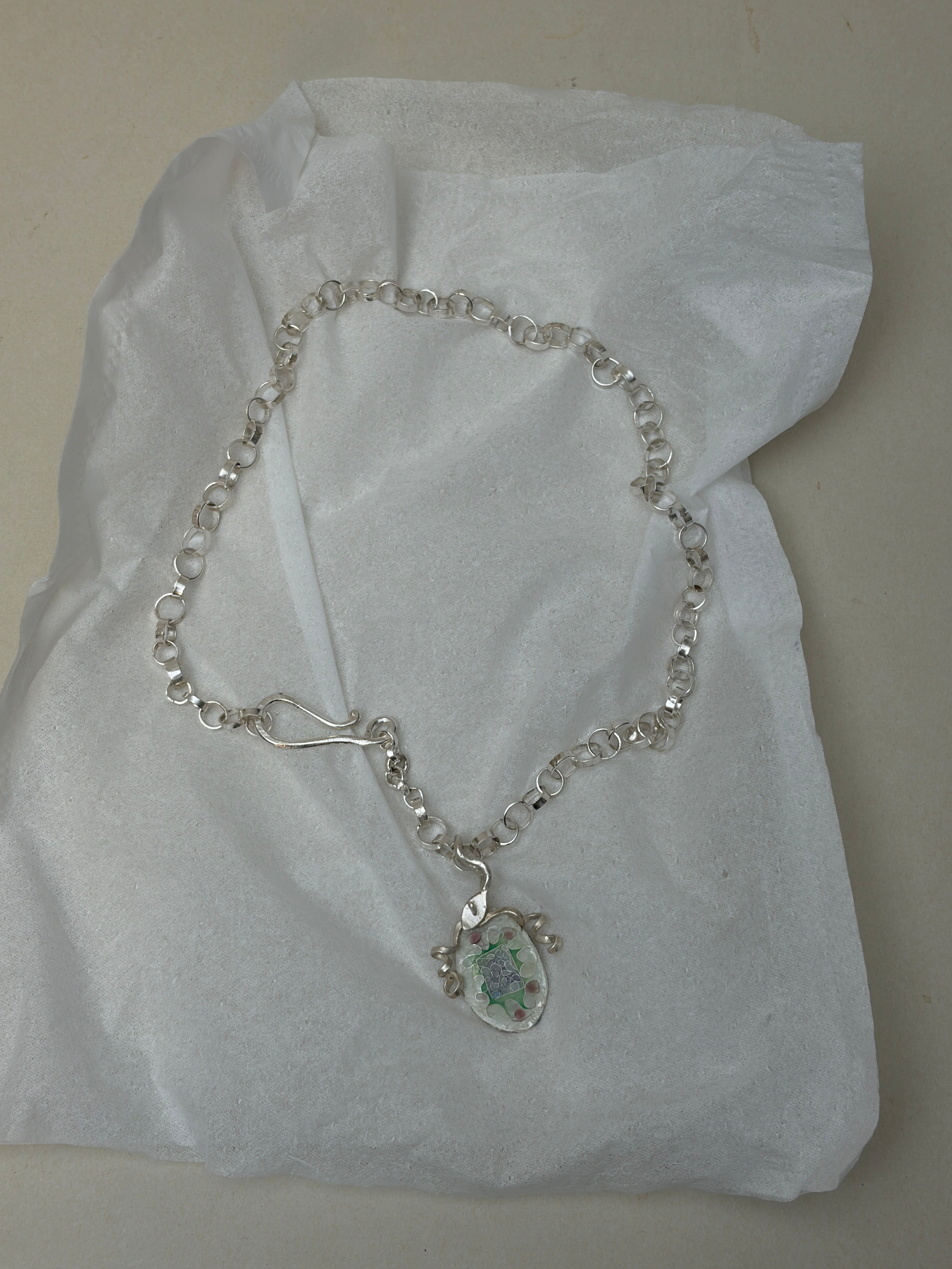 空想植物No.3 with Handmade link chain