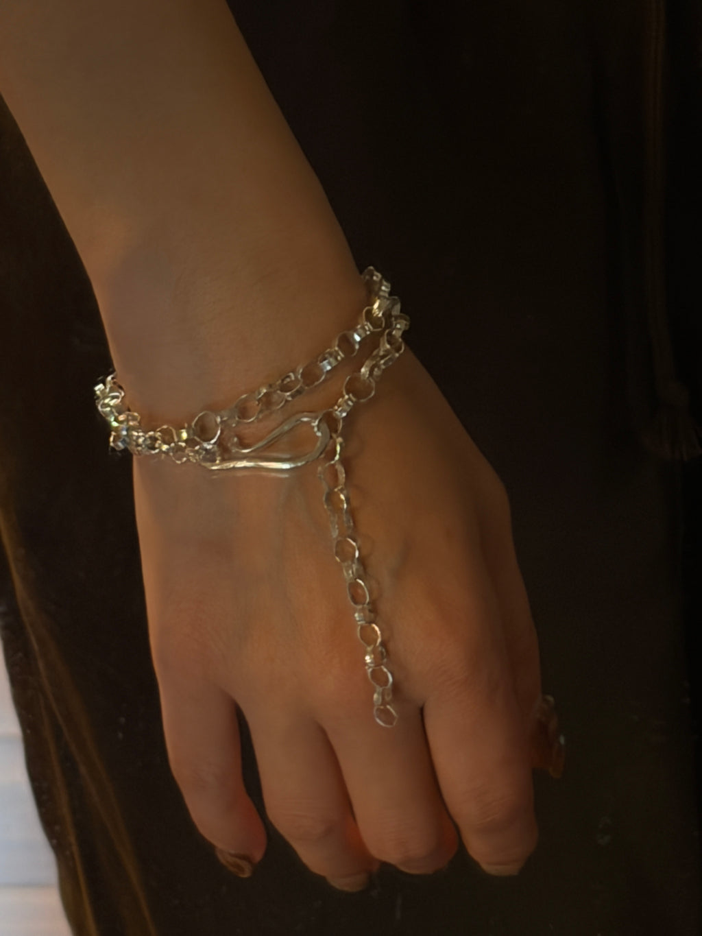 空想植物No.3 with Handmade link chain