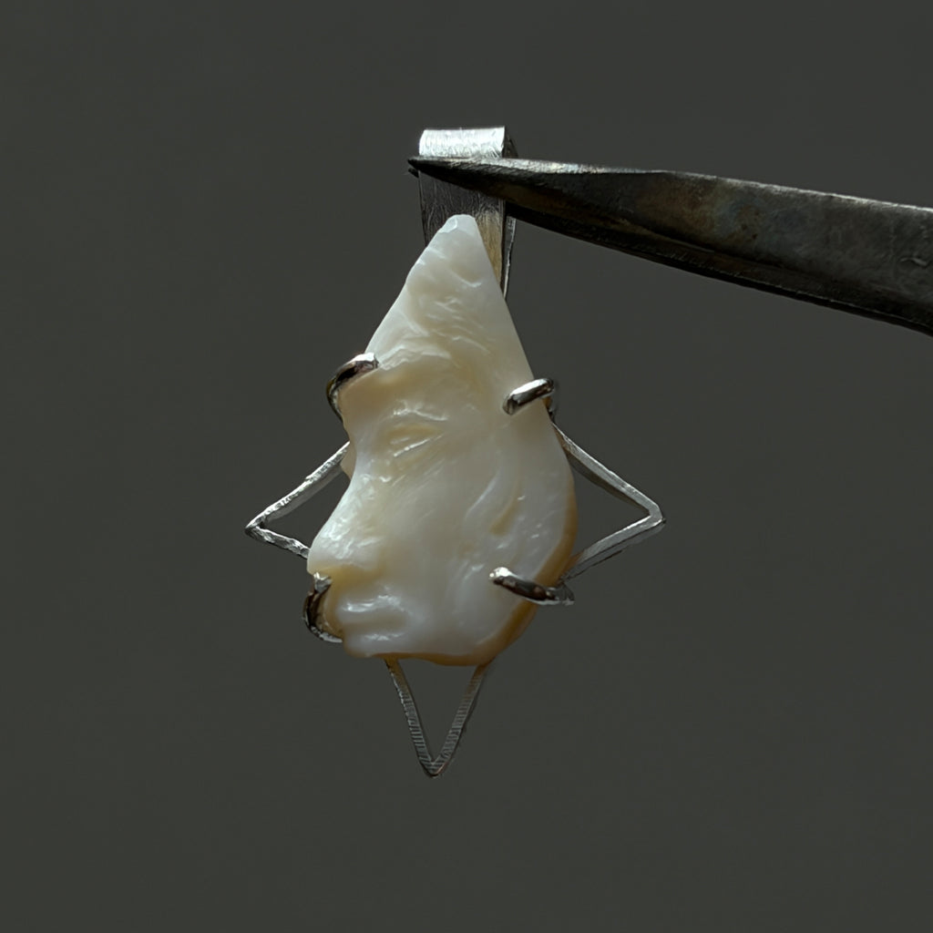 A Gentle Profile Pendant Top or with Necklace