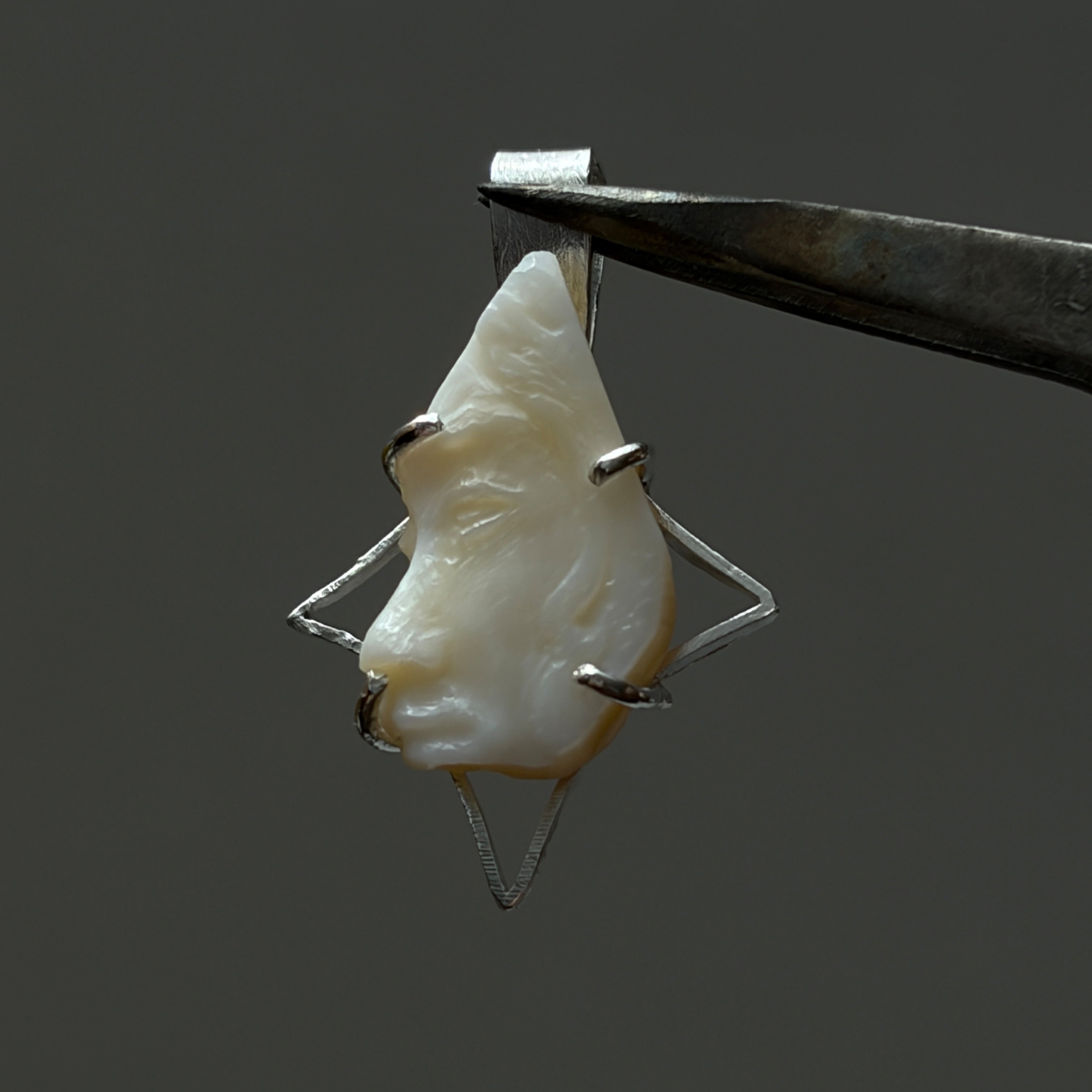 A Gentle Profile Pendant Top or with Necklace