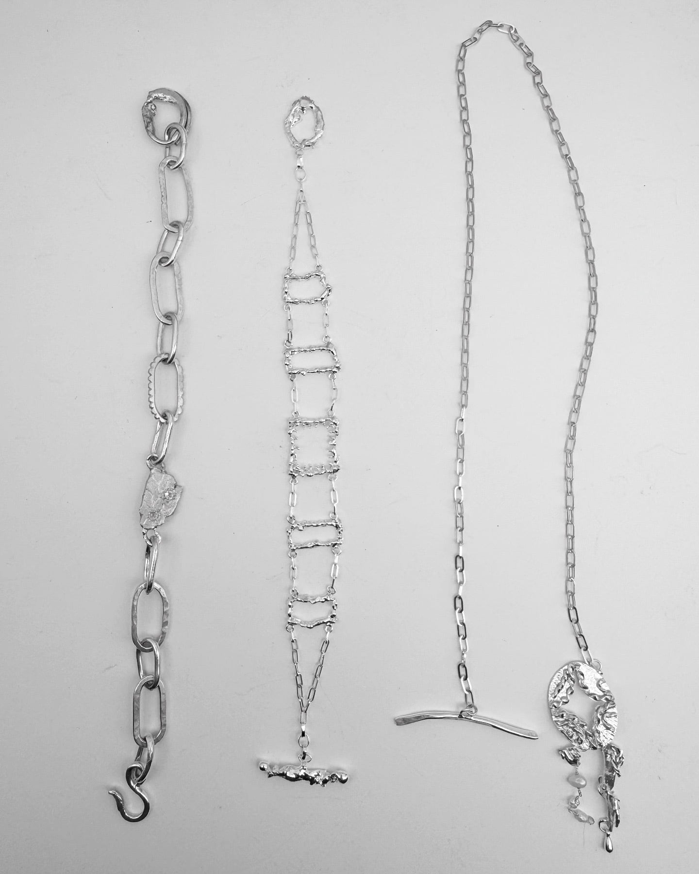 [ready-to-ship] 2way silver necklace