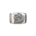 Distorted rose design ring