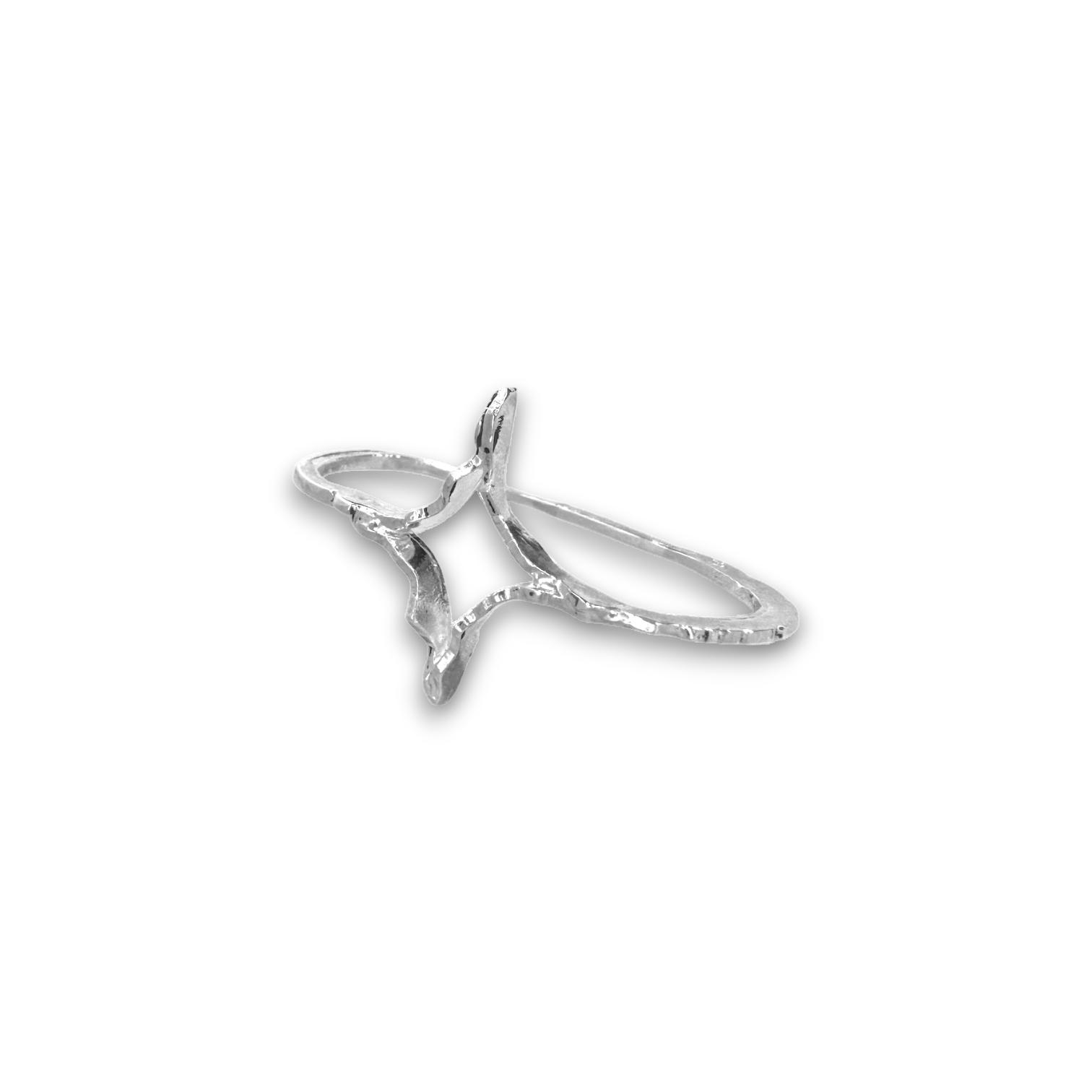 Shining two-finger-ring