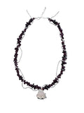 [ready-to-ship] Garnet|Hand-cut Mother-of-Pearl Pendant