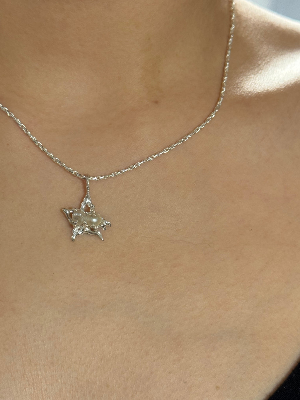 [ready-to-ship]Running star pearl Necklace