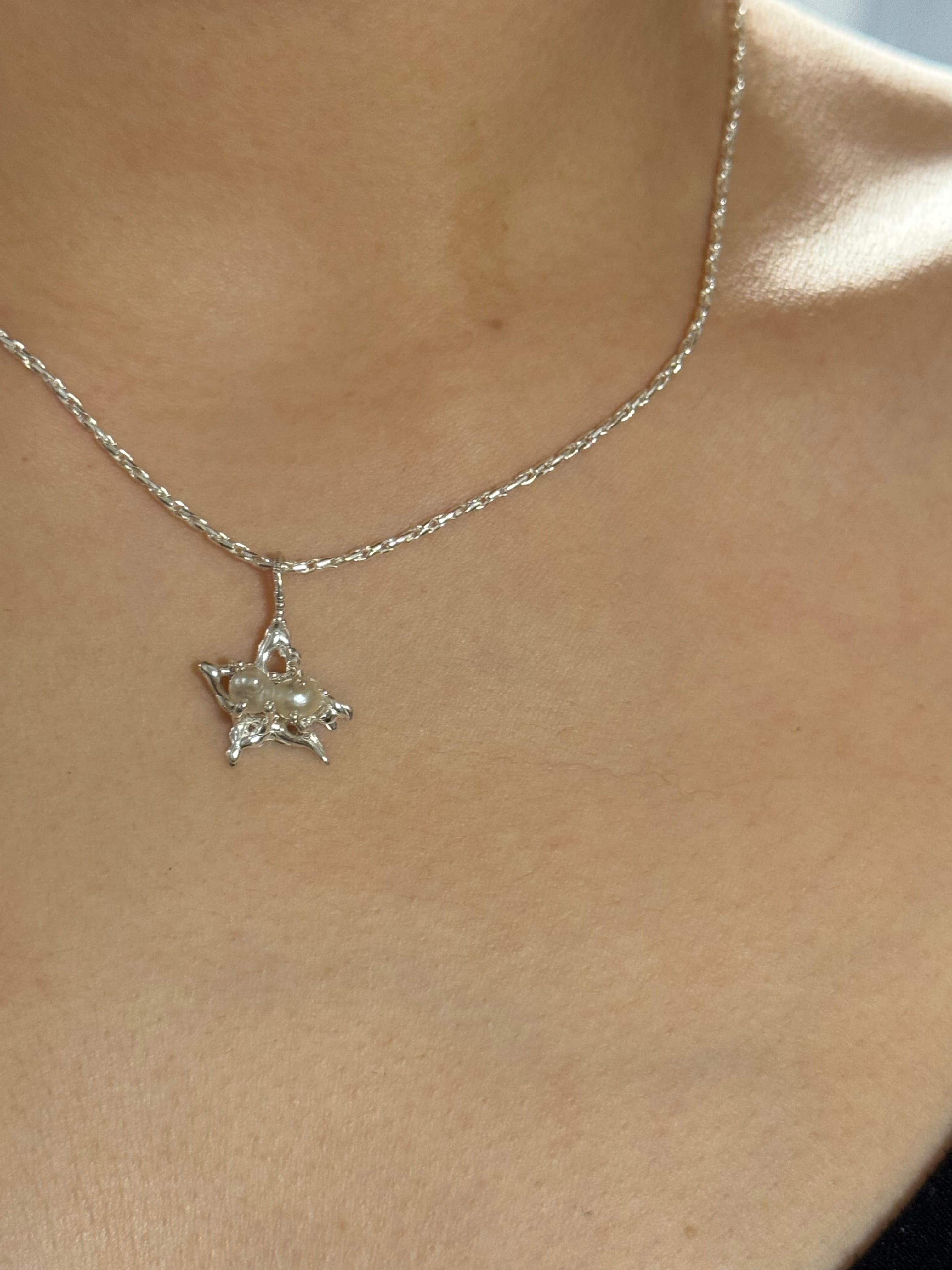 [ready-to-ship]Running star pearl Necklace