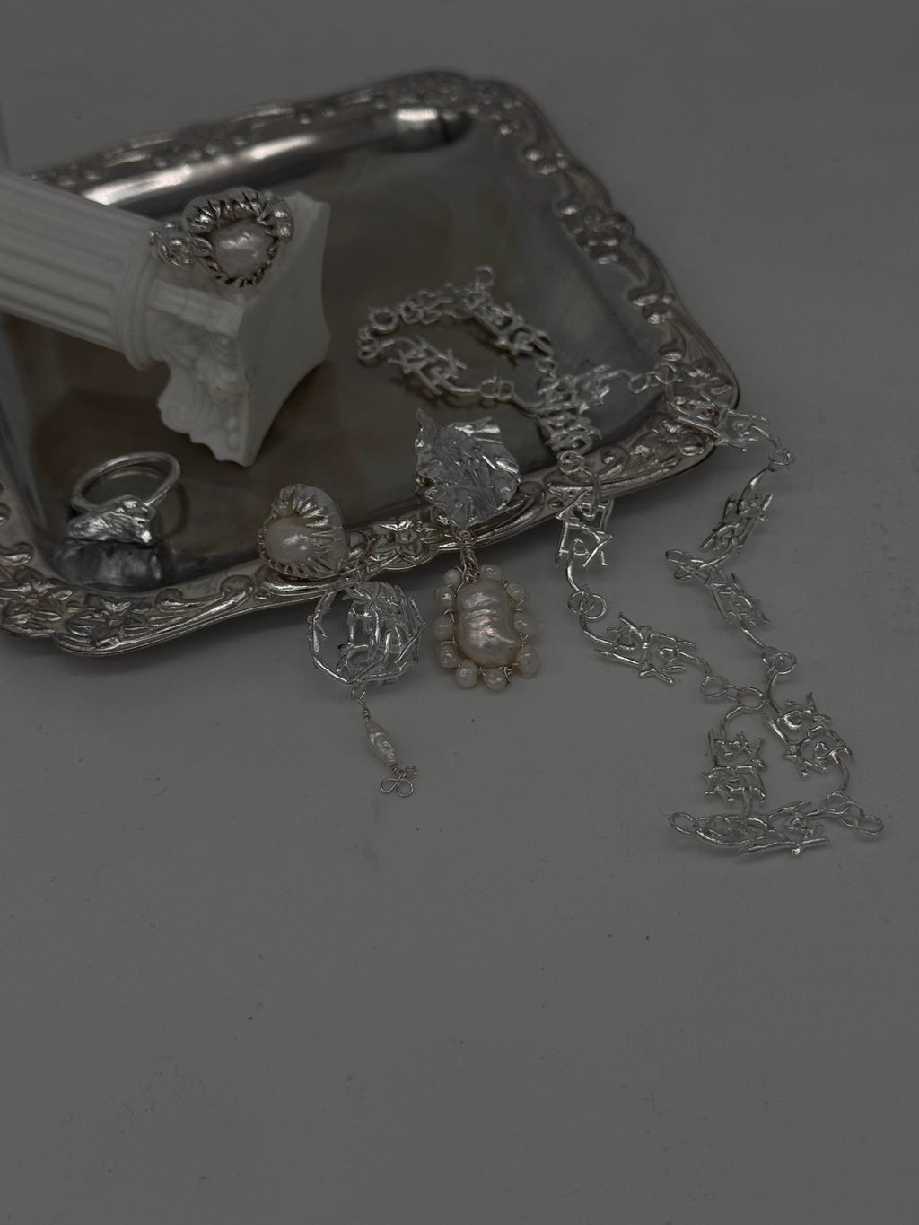 [ready-to-ship]Mismatched Pearl earring