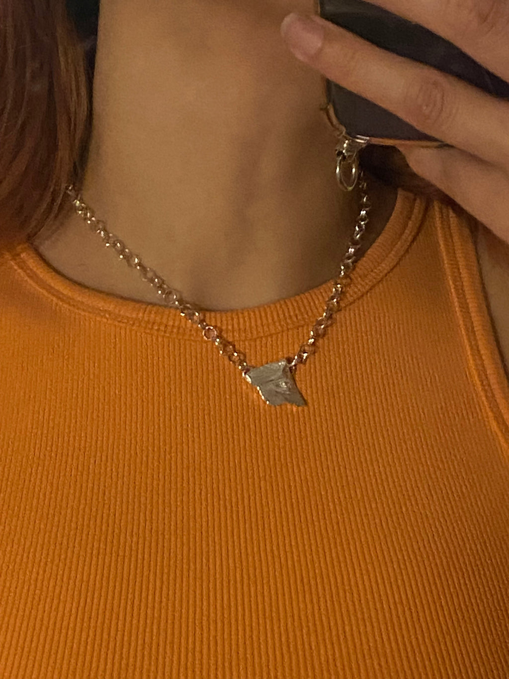 Profile necklace
