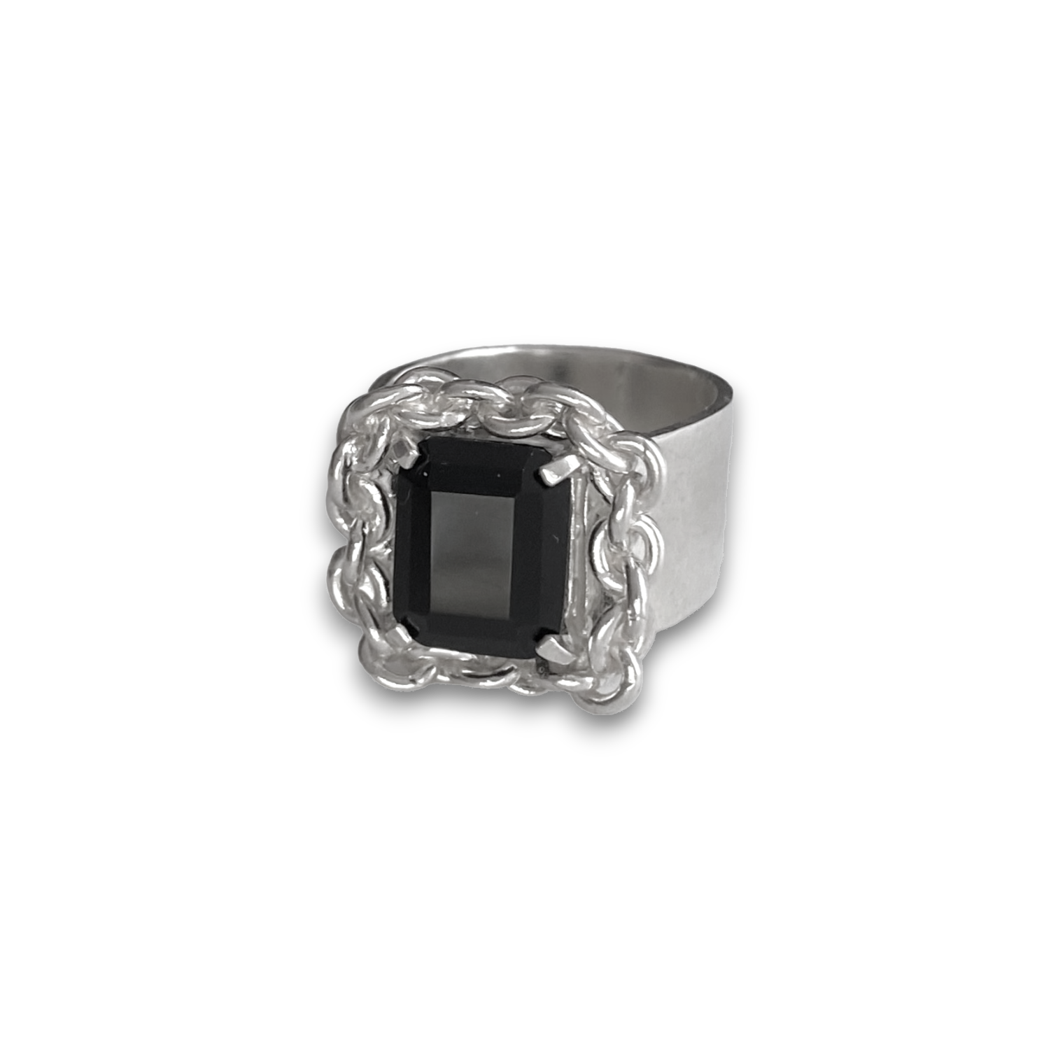 Chain frame ring| Onxy
